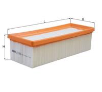 Air Filter MAHLE for LX1953