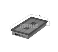 Air Filter MAHLE for Octavia A3 Passat Jetta Golf Plus Touran Eos LX 1643 Top Ge