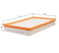 Air filter Mahle LX 1500 for AUDI SKODA VW