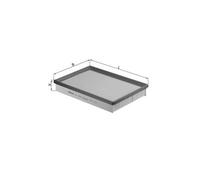 Air filter Mahle LX 1572 for FORD VOLVO