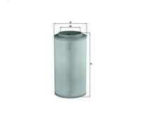 Air filter MAHLE LX 1734 for MERCEDES-BENZ AXOR 2 11.967 2004-2005
