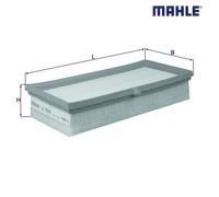 Air Filter MAHLE LX2636 For TOYOTA, SUBARU