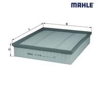 Air Filter MAHLE LX3138 For VW
