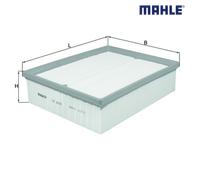 Air Filter MAHLE LX819 For AUDI, SEAT