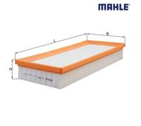 Air Filter MAHLE LX978 For FORD, LTI