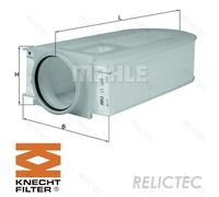 MAHLE ORIGINAL LX 1686/1 Air filter