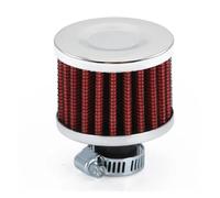 Air Filter Motorcycle 12mm Mini Breather Flow Intake Turbo Crankcase Vent Cover Performance For Car Moto(Red)