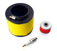 Air Filter, Oil Filter & Spark Plug Compatible for Honda Fourtrax 300 2x4 & 4x4 TRX300 / FW
