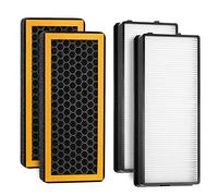 Air Filter Replacement for HoMedics Tower Air Purifier AT-PET01, AT-PET02, and AR-45 (4-Pack)