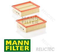 MANN-FILTER C 1955-2 Air Filter (set of 2) - for Cars + Transporters