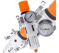 Air Filter Water Separator Regulator 1/2" Pneumatic Filter 5um Compressor
