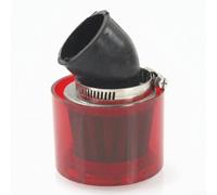 Air Filter with Angled Intake for For off-Road Motorcycles Engine Sizes 110cc 125cc Matches PZ19 PZ22 Carburetors (Red 40mm)