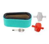 Air Filtration Solution For Lawnmower Including Primary Filter Pre-Filter And Fuel Filter To Assist In Internal Buildup