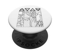 Air Fire Water Earth Four Greek elements PopSockets Adhesive PopGrip