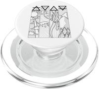 Air Fire Water Earth Four Greek elements PopSockets PopGrip for MagSafe