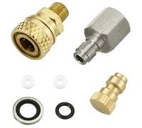 Air Fitting Convertor Adapter Euro & PCL Air Fitting Conversion Adapters Set 1/4 Inch BSP Male (1/8 inch)