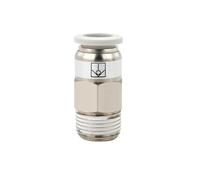 Air Fitting Pneumatic Union VPC Pneumatic Valve Copper Nickel Plated One-Way Check Valve(VPC8-03,1PCS)