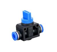 Air Fittings HVFF 4 6 8 10 12mm Speed Plastic Switch Controller Quick Connector Push in 1Pcs(OD 10MM)