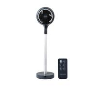 Morphy Richards Air Flex 8" Portable Air Circulator Fan, 360° Oscillation, Adjustable Height Desk & Stand Fan, Low Noise DC Motor, 8 Speeds, Mains & Cordless, Timer & Magnetic Remote, 821001