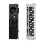 Air Flying Squirrel Remote Control, 2.4G & Bluetooth Dual Mode Air Mouse with Mini Keyboard, Voice Search & Gyroscope for Smart TV, Android TV Box, Projector, PC