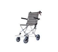 air Folding, Lightweight Elderly, Simple Travel, Aluminum Small Elderly Stroller, (Color : A)