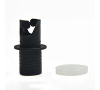 Air Foot Valve Hose Adapter Connector for Inflatable Boat Canoe Raft, PVC Replacement Joint Fitting 20x46mm Black