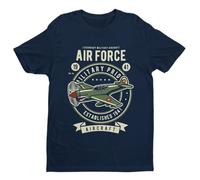 Air Force 1941 Classic Aircraft - Plane Spotter - Funny Graphic Men's T-Shirt - Casual Printed Tee - Great Gift for Dad, Husband or Brother - Blue - M