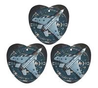 Air Force Fighter Jet Car Air Freshener, 3 Pcs Love form Hanging Air Freshener Cards, Long Lasting Fragrance Scented Cards for Car, Home, Office White-style