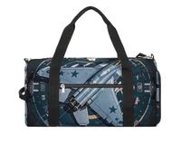 Air Force Fighter Jet Gym Bag for Men Women, Waterproof Gym Tote Bags, Large Duffel Bag for Travel Workout