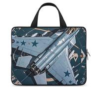 Air Force Fighter Jet Laptop Case Sleeve 10inch Business Travel Protective Computer Carrying Cover Briefcase Handbags for Laptop Or Tablet