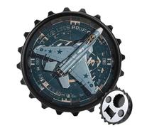 Air Force Fighter Jet Magnetic Bottle Opener, Space Saving Kitchen Tool, Funny Beer Opener & Refrigerator Magnet for Camping, Traveling Camping Black-style