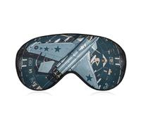 Air Force Fighter Jet Sleeping Mask, Light Blocking Eye Mask, Comfortable and Soft, Eye Cover with Elastic Band, Suitable for Men and Women, Suitable for Travel/Sleeping