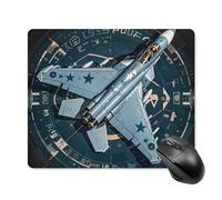 Air Force Fighter Jet Square Mouse Pad Portable Computer Mousepad with Non-Slip Rubber Base 18 * 22cm Ultra-Thin Gaming Mouse Mat for Computer Laptop Office Desk Accessories
