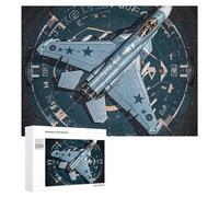 Air Force Fighter Jet Wooden Puzzles for Adults 500 PCS Unique Shape Puzzles Wall Art Home Decor for Puzzle Lovers, Family, Friend Creative Gift Toys