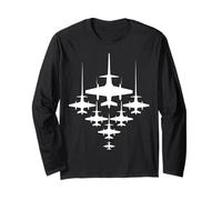 Air Force Jet Fighter Formation Aviation Planes Long Sleeve T-Shirt