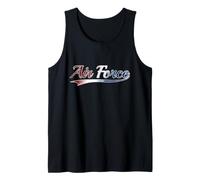 Air Force Patriotic Red White Blue American Pride Tank Top