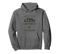 Air Force Veteran US Army Military Soldiers USAF Veterans Pullover Hoodie