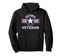 Air Force Veteran with Vintage Aircraft Roundel Pullover Hoodie