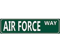 Air Force Way Sign Novelty Air Force Decor Air Force Street Sign Wall Art Decor For Home Farmhouse Bar Cafe Man Cave 16 X 4 Inch