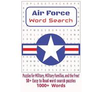 Air Force Word Search Puzzle Book: Word Searches with Easy to Read Print about Air Force, Air Force Aircrafts, Military and More | 6x9 inches, 110 ... Gift for Holidays, Vacations and Free Times