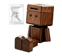 Air Freshener Car Wood Robot Shape Reusable Aromatherapy | Vehicle Scent Diffuser for Drivers Modifiers Trucks RVs SUVs Sedans Road Trips City Driving Daily Commute Home Office