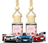 Air Freshener for Car, Auto Perfume Diffuser Hangable, Glass Bottle Scent Aromatherapy for Car, Long Lasting Automobile Diffuser, Refresher Odor Eliminator