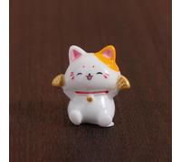Air Freshener Fragrance Diffuser Lucky Cat Car Air Conditioner Fortune Cat Figurines, Micro Landscape Ornament Crafts(E)