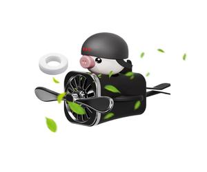 Air Freshener Outlet Clips - Rotating Propeller, Wheel Design, Compact Vent Mount Body, Odour Neutralising Core, Portable Mini Diffuser Attachment | Morning Traffic Jam Road Trip Delivery Rout Use