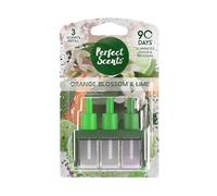Air Freshener Refill 6 Pack - Compatible with 3volution Plug-In Warmers | Orange Blossom & Lime | Strong Scented Home Fragrance Refills | 20ml | Up to 90 Days Per Refill