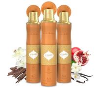 Air Freshener Spray - Pack of 3 x 300ml Aerosol Odour Eliminator - Long Lasting Arabian Air Freshner for Home & Car - Oud, Blossom & Floral Fresh Scent (Kashmiri)