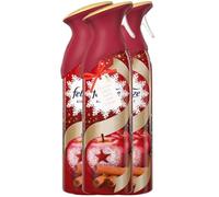 Air Freshener Spray with Advanced OdourClear Technology, 3 Pack Tough Odour Eliminator, Long-Lasting Home Fragrance for Pets, Bathroom & Household Use - Spiced Apple