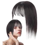 Air Fringe Bangs, Fake Wispy Hair Extension Forehead Bangs, Women Hairstyle Clip In Bangs For Performance Daily Commuting Dating Traveling