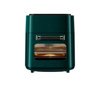 Air Frye Food essentials and family helpers Intelligent Oil-free r Visual Oven French Fries Machine 220V 110V USA EU 1500W Fried Chicken Machine Smart assistant Enjoy life (Color : Green, Size : UK)