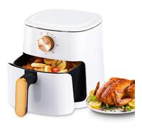 Air Fryer 4L with Rapid Air Circulation, 60-Minute Timer, 1800W, Max Temp 200°C, Healthy Classic Fryer, Bake, Roast, Grill, Dishwasher Safe (White)